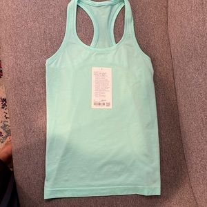 Green Swiftly tech short sleeve shirt